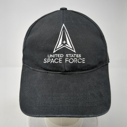 United States Space Force Fitted Hat Black One Size Lightweight Embroidered