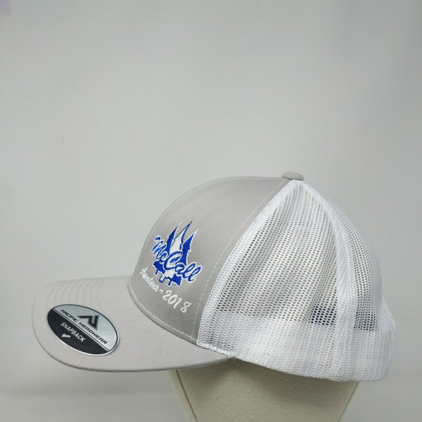 McCall Amateur 2018 Snapback Trucker Hat Gray One Size Pacific Headwear