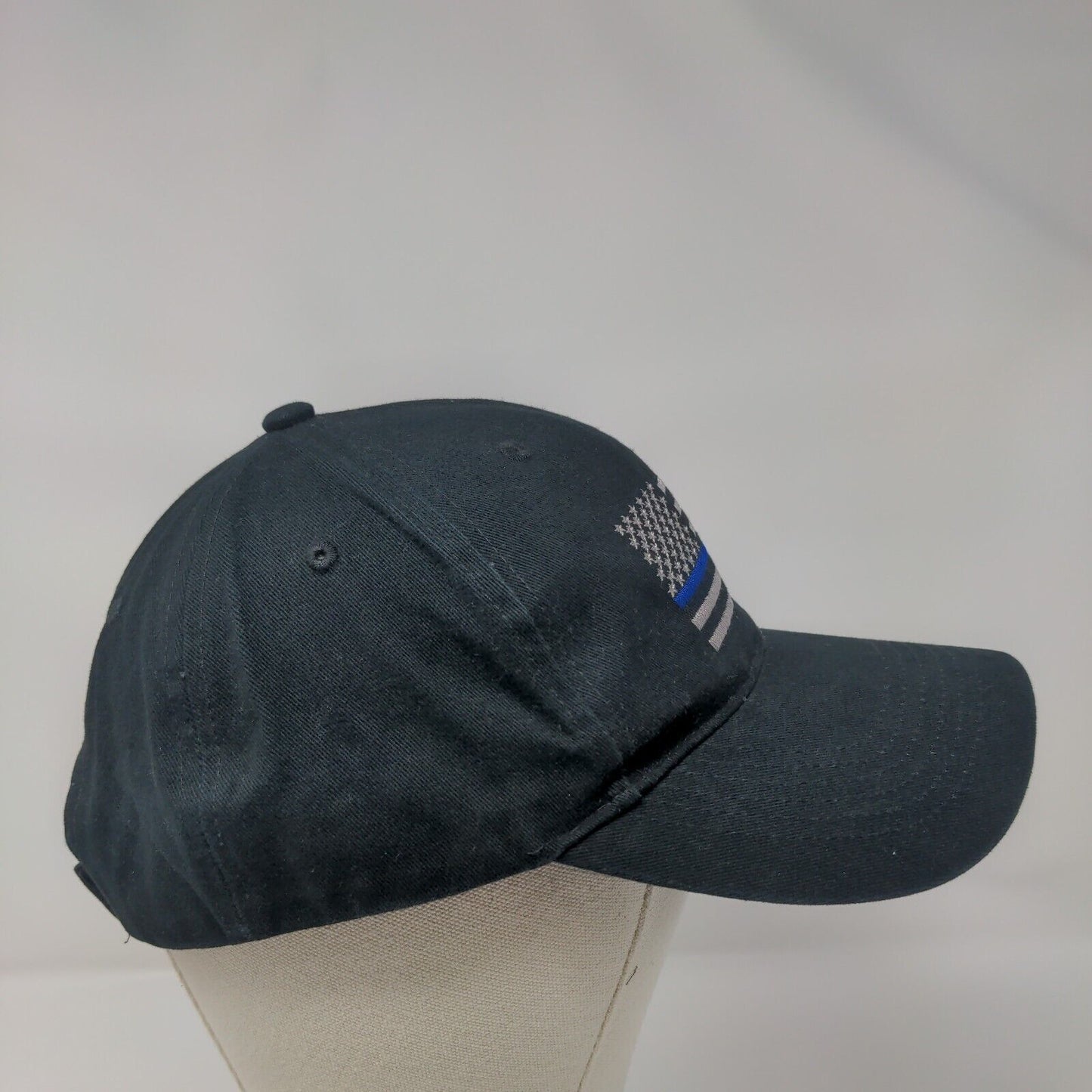 American Flag Strapback Hat Black OSFA Adjustable Embroidered Patriotic Rothco