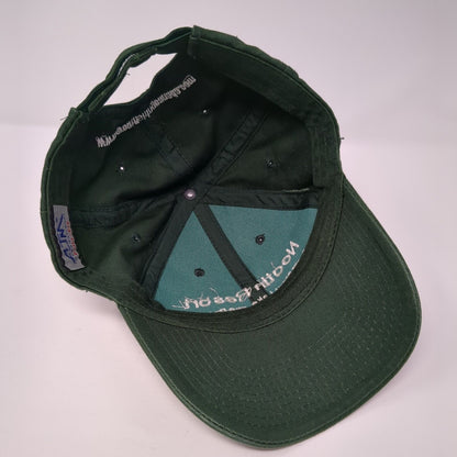 Nootin Resort Strapback Hat Green One Size Adjustable Embroidered