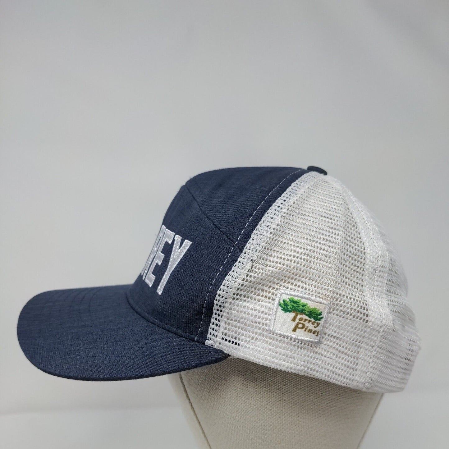 Torrey Pines Snapback Mesh Back Trucker Hat Blue OSFA Legendary