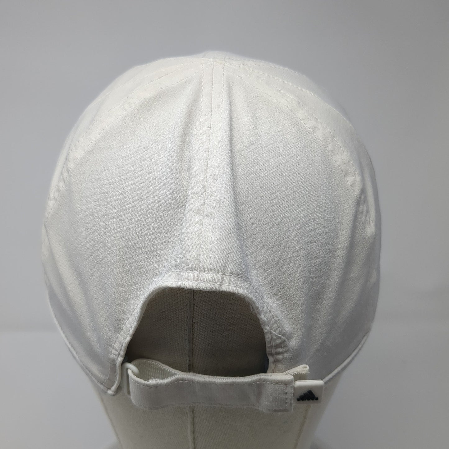 Adidas Adizero Strapback Baseball Cap White One Size Adjustable Embroidered