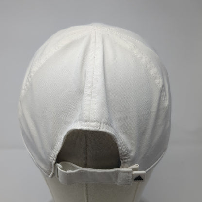 Adidas Adizero Strapback Baseball Cap White One Size Adjustable Embroidered