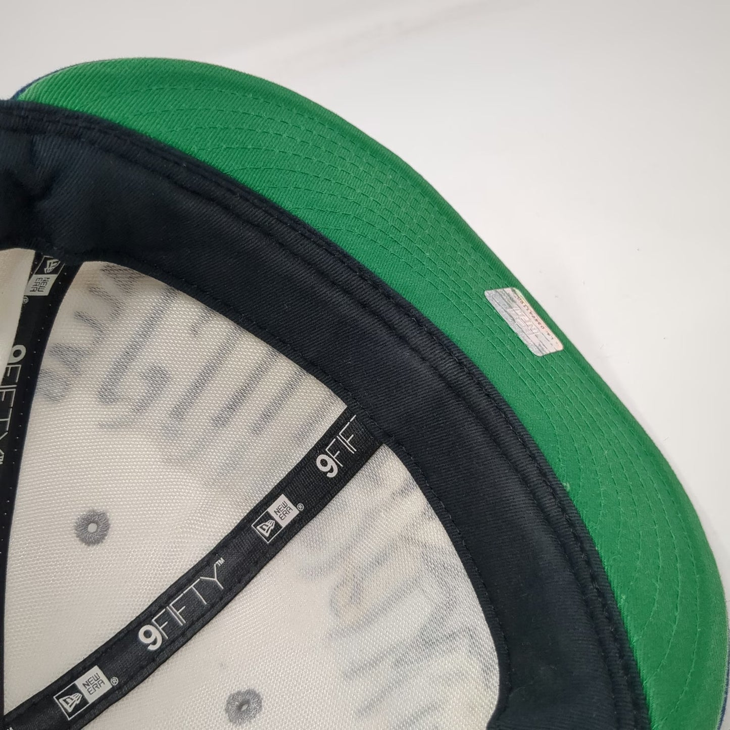 New Era Dallas Cowboys NFL Snapback Hat White Blue Size L Flat Brim Green Under