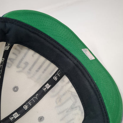 New Era Dallas Cowboys NFL Snapback Hat White Blue Size L Flat Brim Green Under