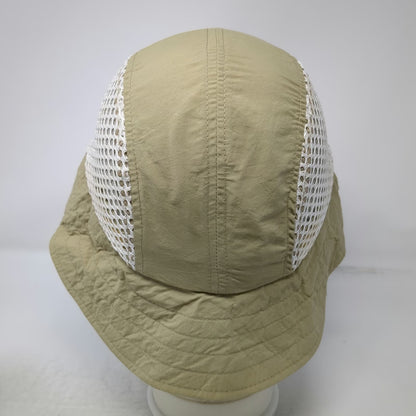 Orvis Baseball Cap Beige Mesh Sun Cape Neck Flap Hat Green Underbrim Vintage