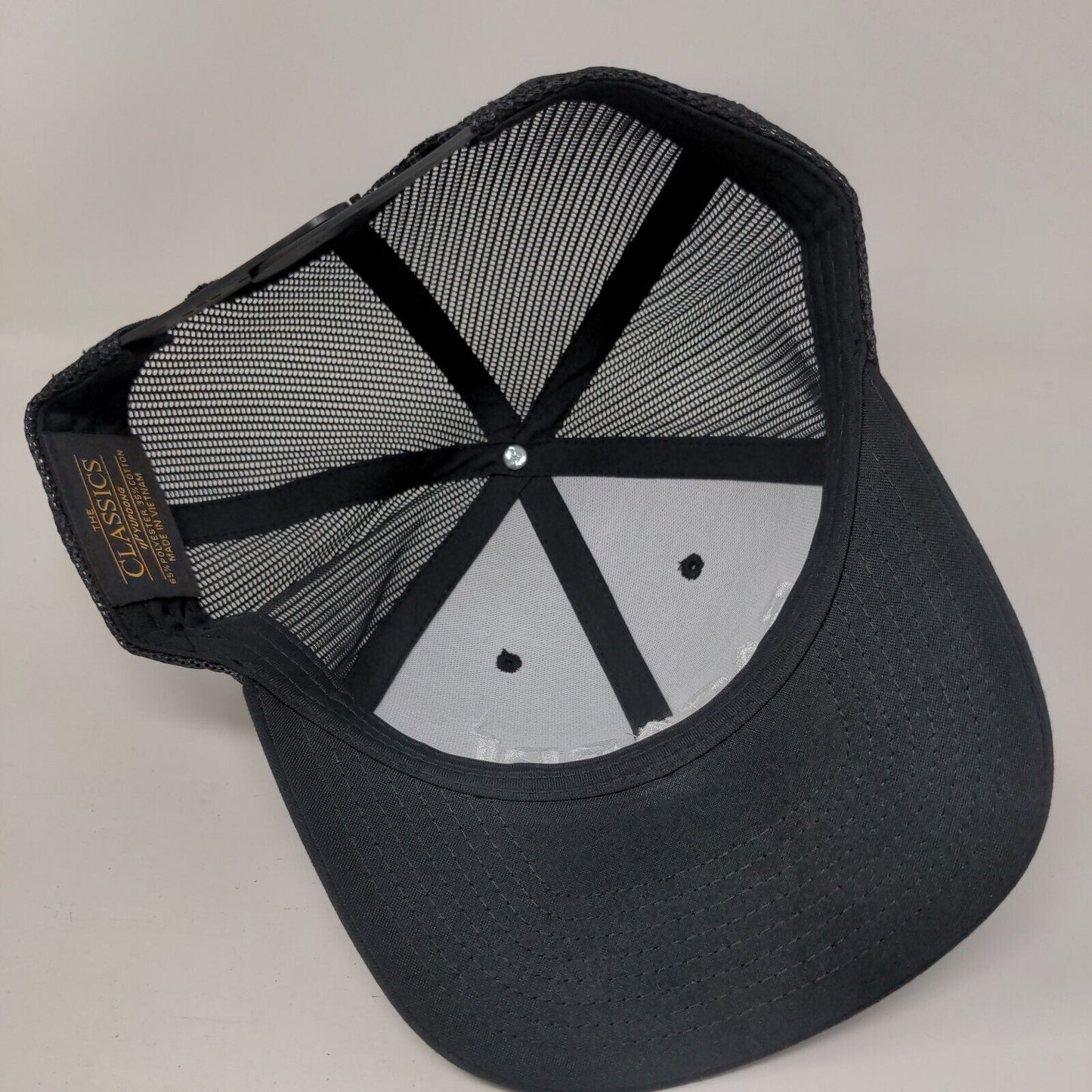 Bacardi Snapback Trucker Hat Black One Size Embroidered Mesh Back