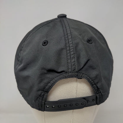 Adidas Snapback Hat Black OSFM Adjustable Vented Holes 6 Panel Blank