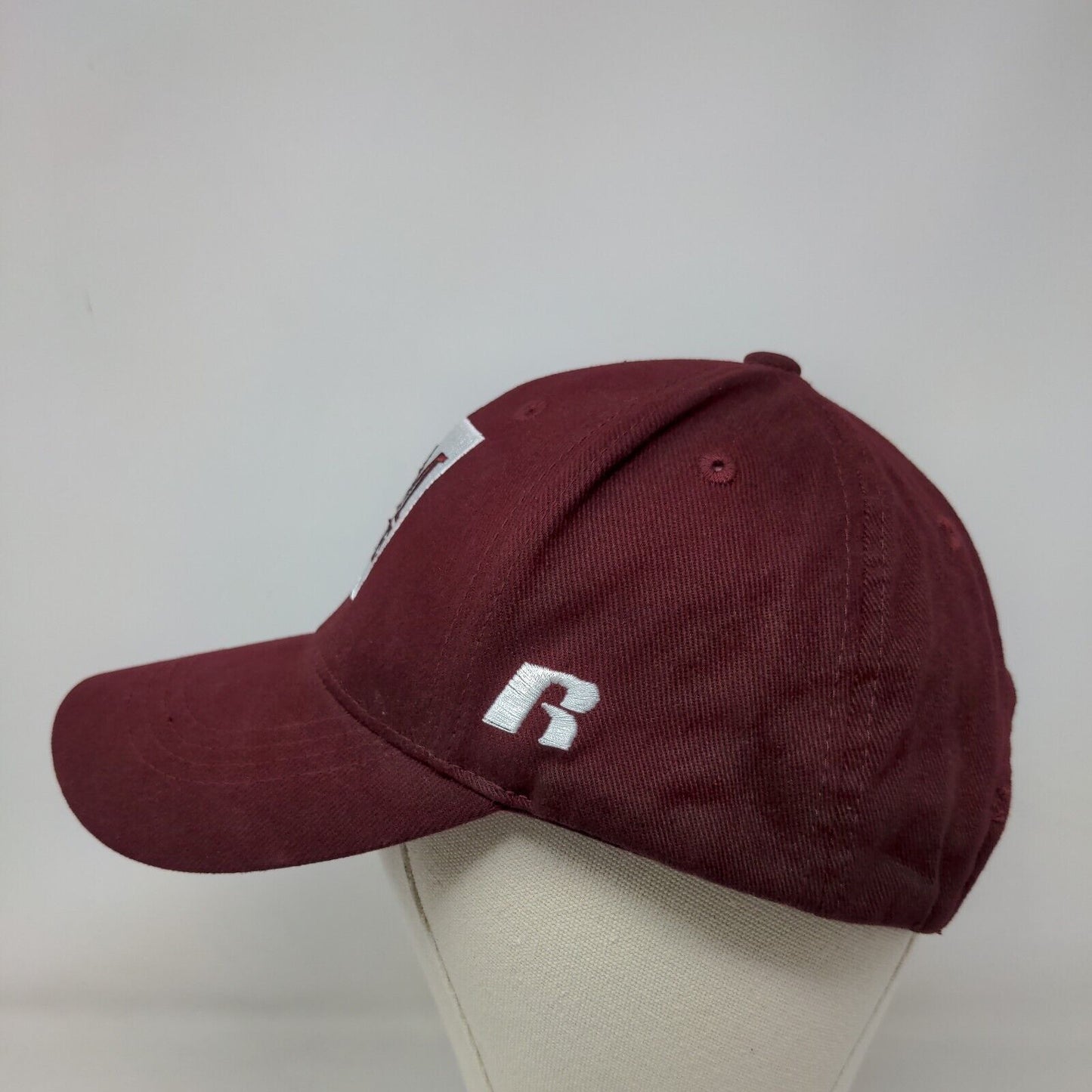 Russell Athletic Mens Strapback Hat Red Embroidered New Mexico State Aggies Logo