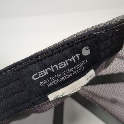 Carhartt Baseball Cap Gray One Size Mesh Back Embroidered Logo Workwear Hat
