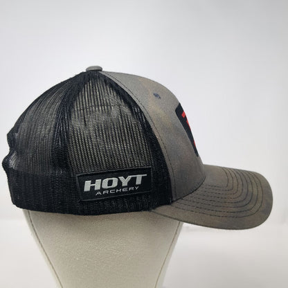 Hoyt Archery Trucker Hat Gray One Size Redwrx Mesh Back Snapback Archery Gear