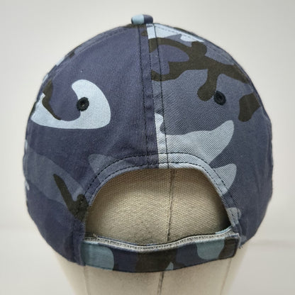 Port Authority Baseball Cap Blue Camo One Size Coeur D'Alene Casino Resort Hat
