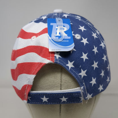 R Headwear American Flag Baseball Cap Blue White Red One Size Strapback Hat