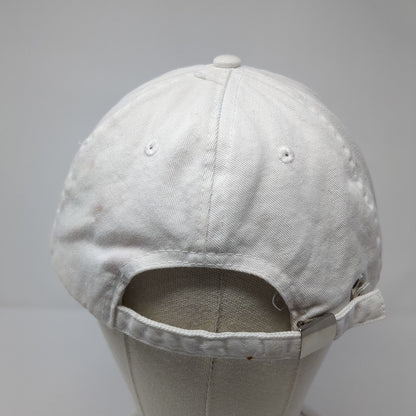 Positive Vibes Slideback Hat White One Size Adjustable Embroidered