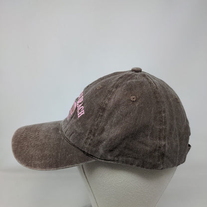 Panama City Beach Florida Est. 1909 Strapback Hat Brown OSFA Embroidered ESY