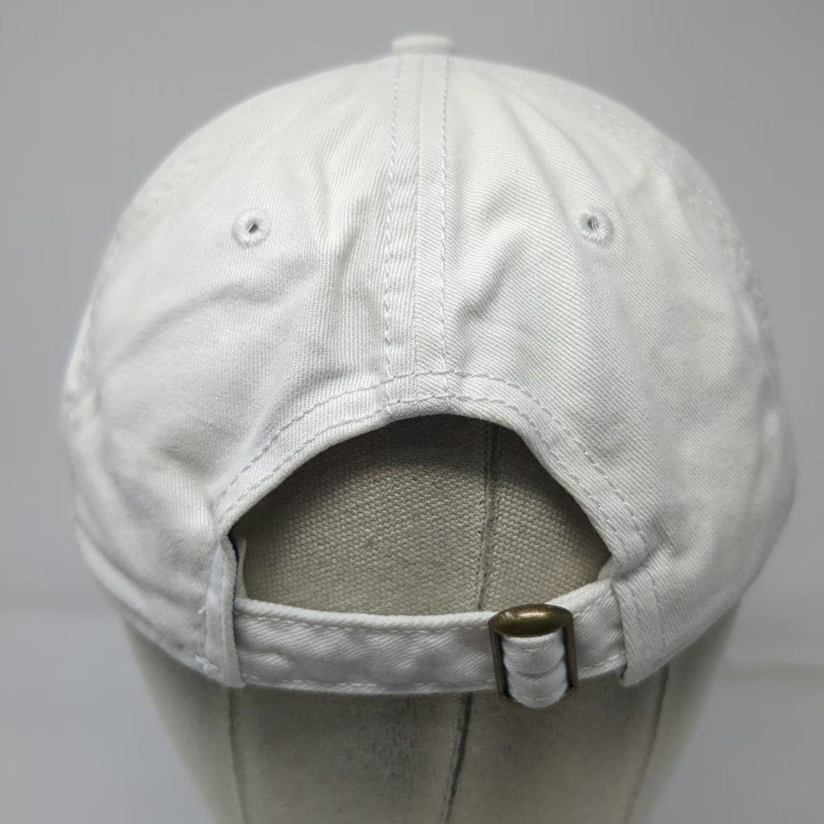 Sportsman Lima One Capital Baseball Cap White One Size Slideback Cotton Logo Hat
