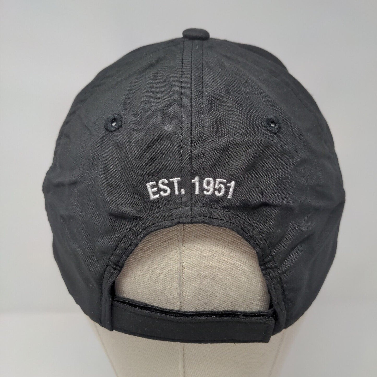 Master Halco Strapback Hat Black One Size Adjustable Embroidered