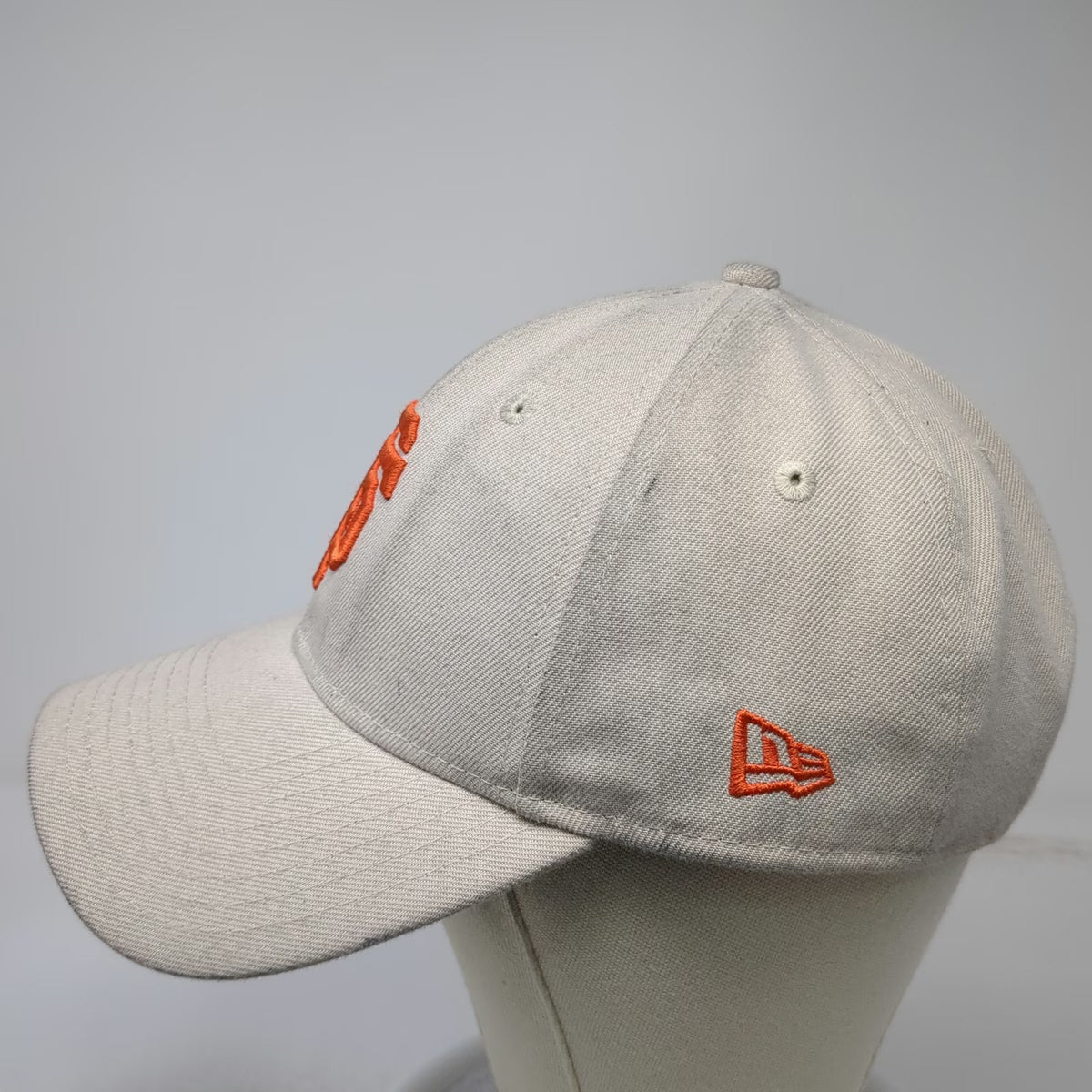 New Era MLB San Francisco Giants Baseball Cap Beige Orange One Size Strapback SF