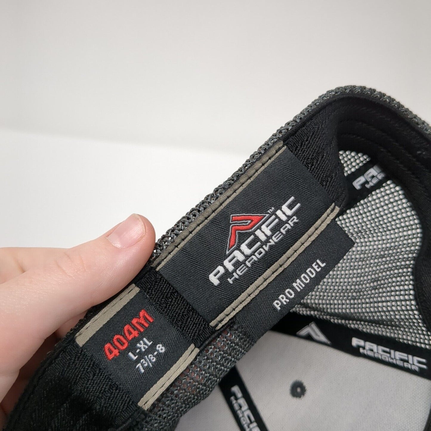 Cascade Enterprises Trucker Hat Gray 7 3/8-8 Mesh Back Flexfit Pacific Headwear