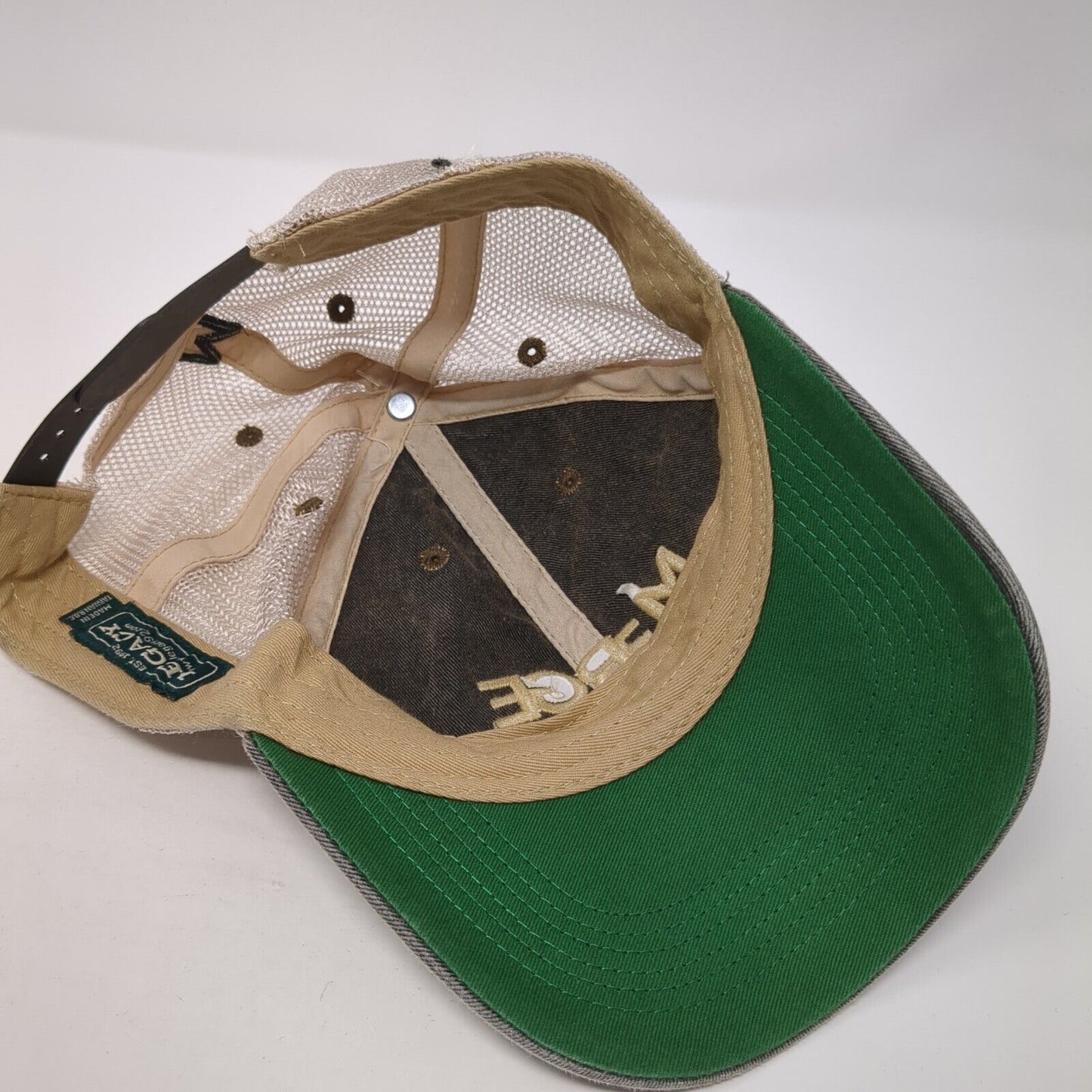 Merge Snapback Trucker Hat Gray OS Adjustable Embroidered Mesh Back Legacy