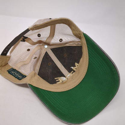 Merge Snapback Trucker Hat Gray OS Adjustable Embroidered Mesh Back Legacy