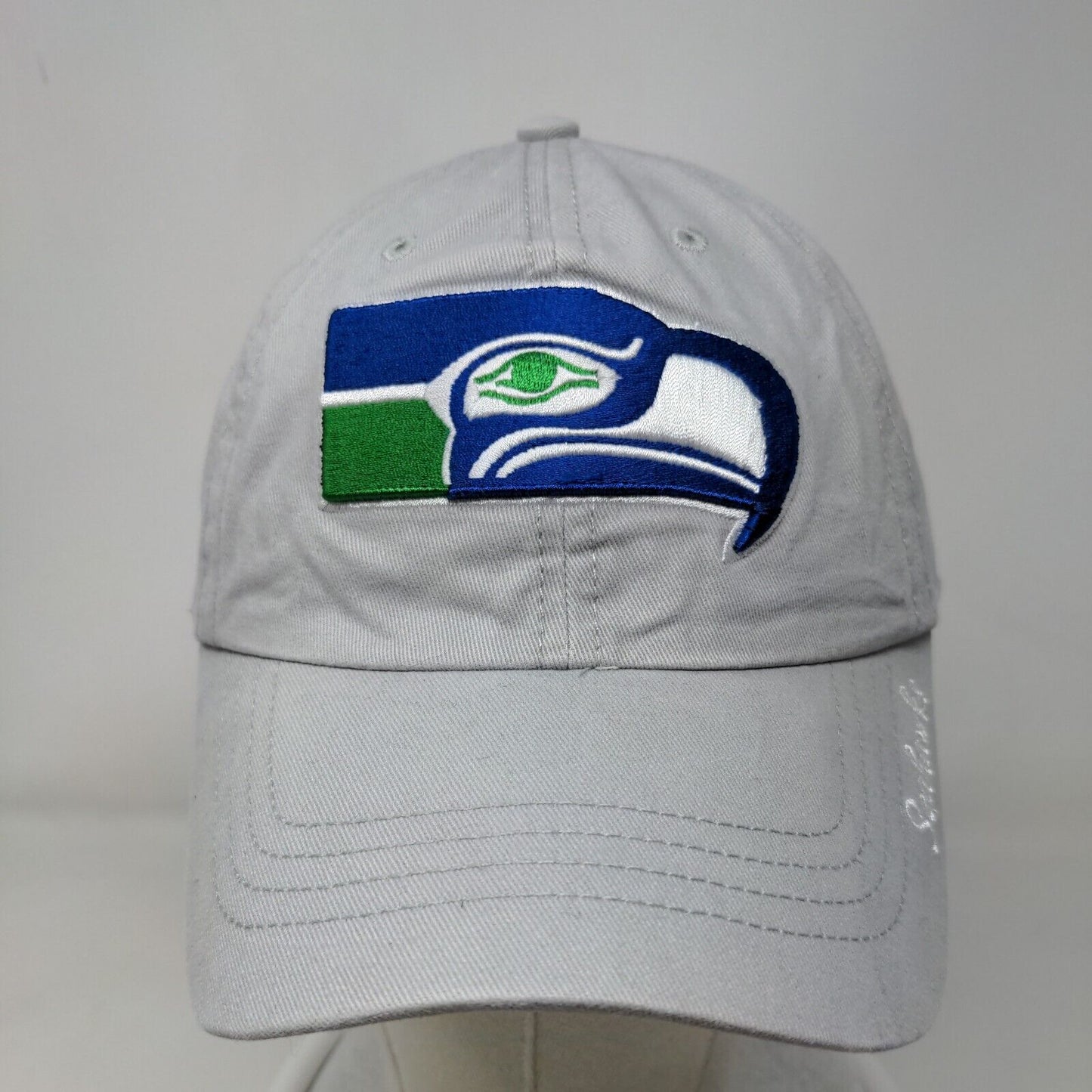 '47 Brand Women's Slideback Hat Gray Seattle Seahawks Embroidered Logo