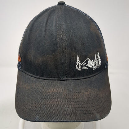 Grace Folly Trucker Hat Black One Size Mountain Rainbow Mesh Graphic Snapback
