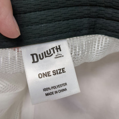Duluth Trucker Hat White Red One Size Angry Beaverino Pizzeria Wisconsin Mesh