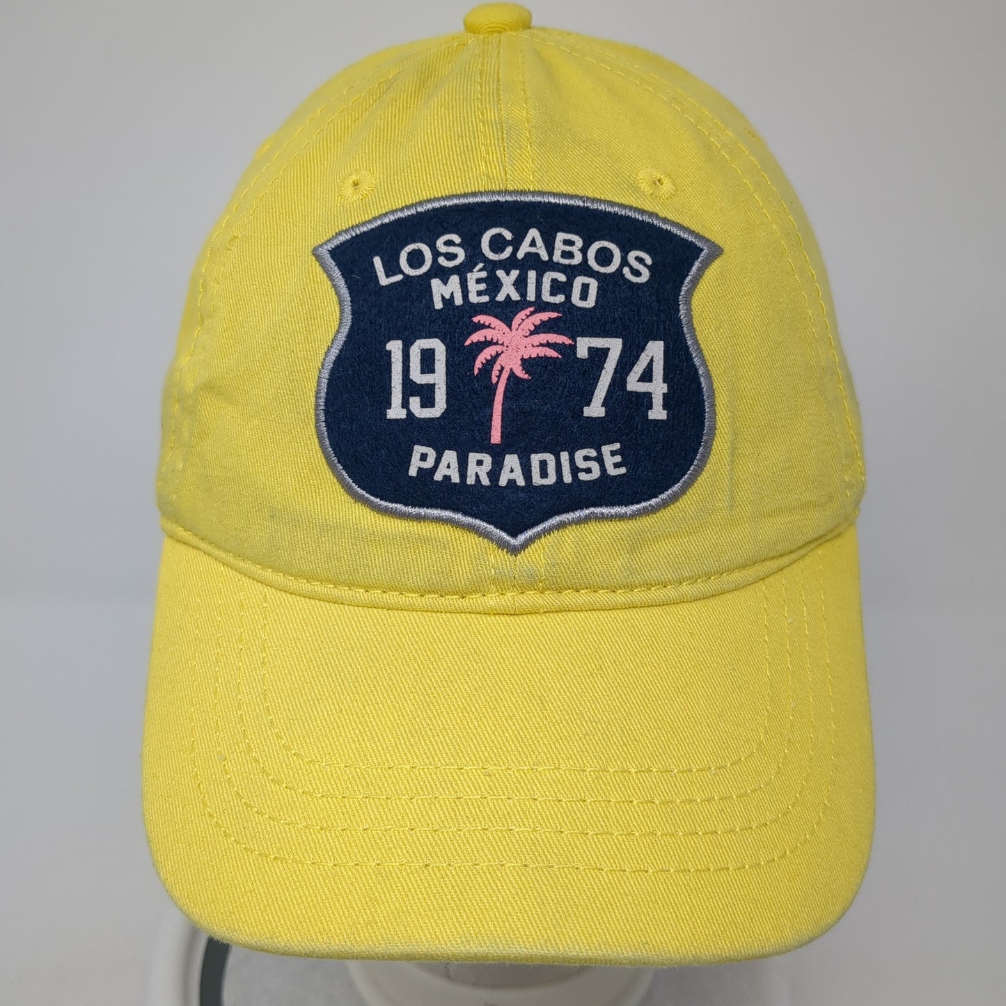 Los Cabos Mexico Paradise Slideback Hat Yellow One Size Adjustable