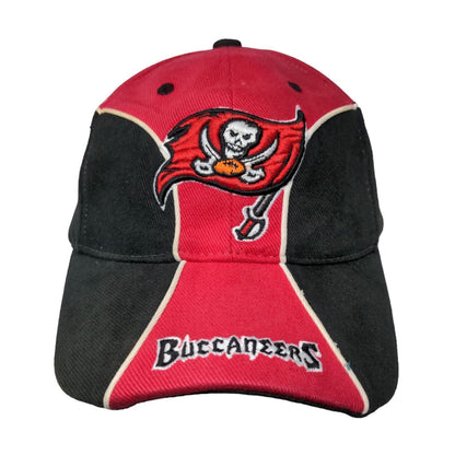 NFL Tampa Bay Buccaneers Strapback Hat Red Black Embroidered Flag Logo Hit