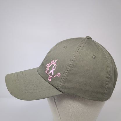 The Breast Cancer Site Baseball Cap Green One Size Adjustable Vented Holes