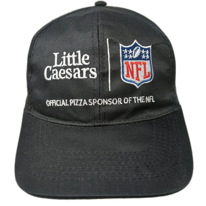 Little Caesars NFL Official Pizza Sponsor Baseball Cap Black OSFM Hat Strapback