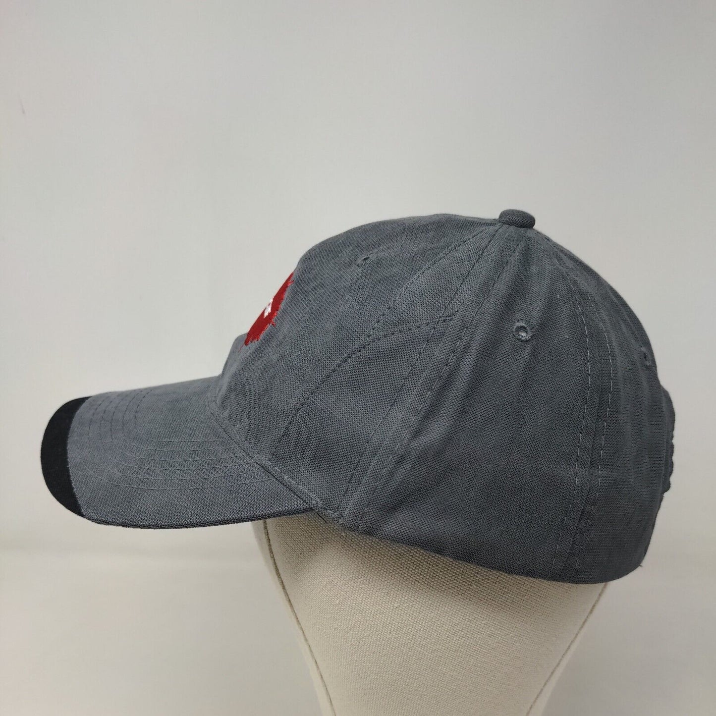 Unbranded Men's Slideback Hat Gray OSFA Embroidered Muncie We Built Trust Logo