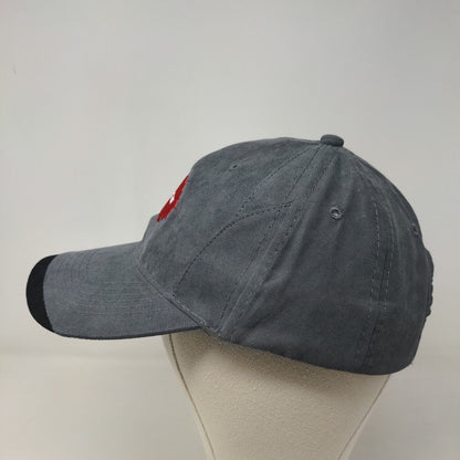 Unbranded Men's Slideback Hat Gray OSFA Embroidered Muncie We Built Trust Logo