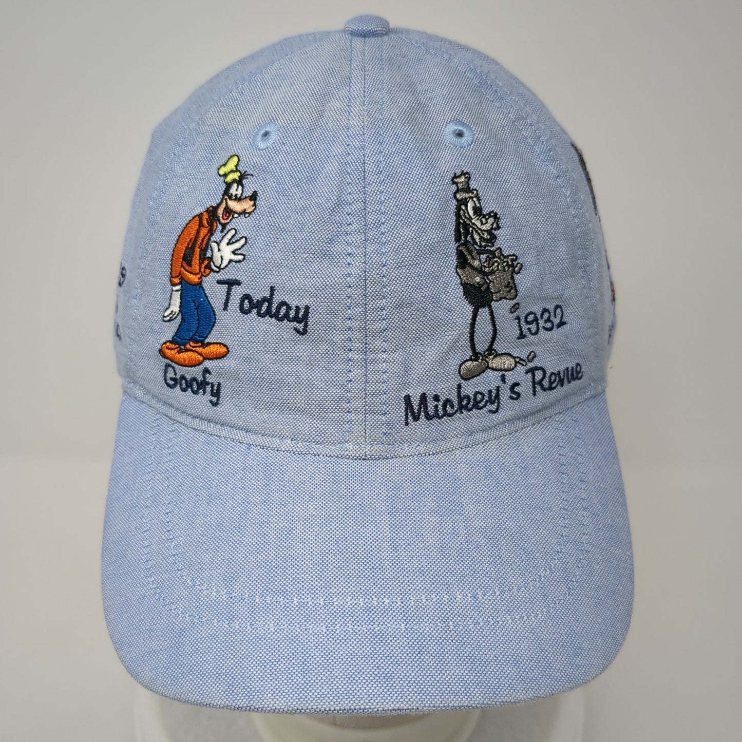 Mickey & Friends Baseball Cap Blue One Size Adjustable Embroidered Disney Parks