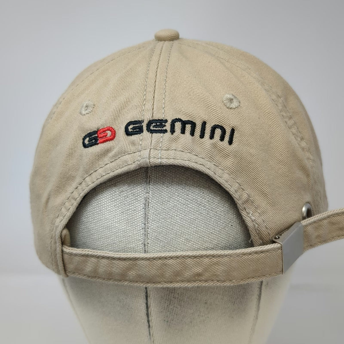 Devon & Jones Baseball Cap Beige One Size AS&E Gemini Logo Slideback Hat Cotton