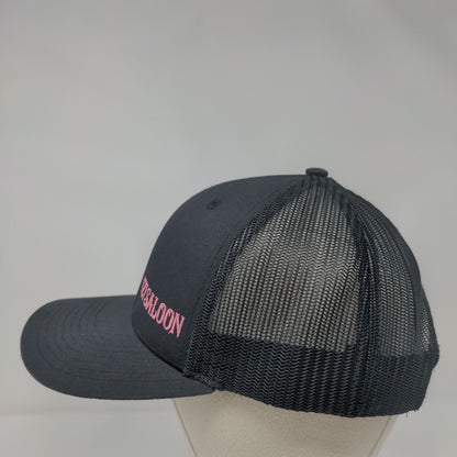 127 Saloon Snapback Trucker Hat Black One Size Adjustable Mesh Back Richardson