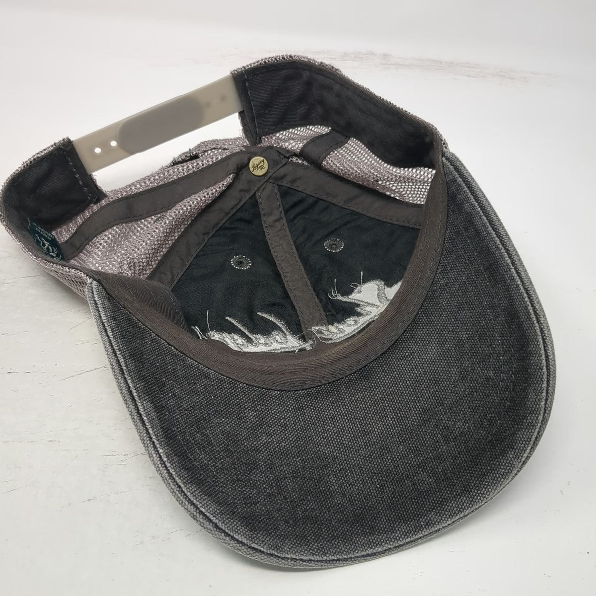 Legacy Trucker Hat Gray OSFM Shore Lodge McCall Idaho Mesh Snapback Adjustable