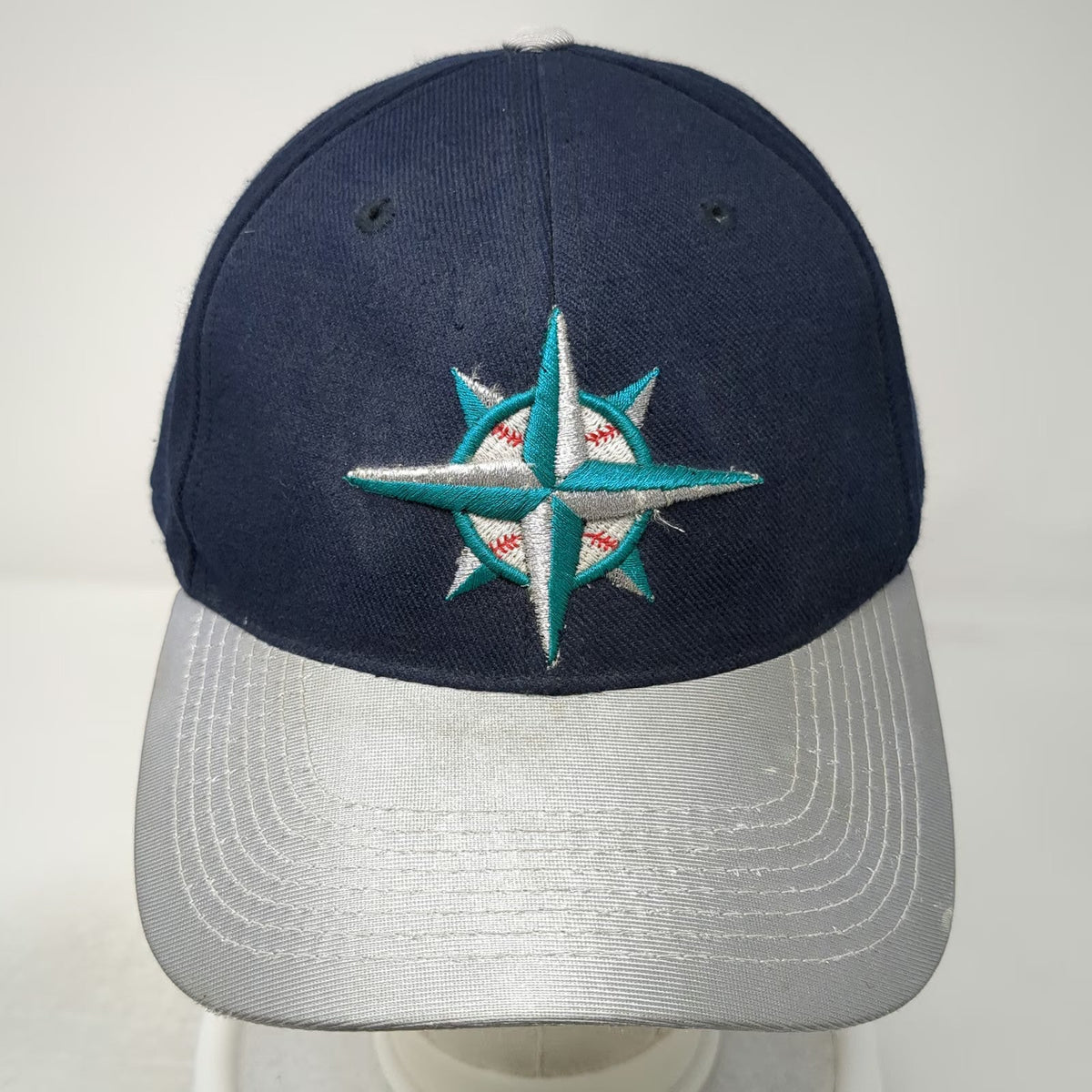 Seattle Mariners MLB Sports Specialties Baseball Cap Blue Silver 7 1/2 Vintage