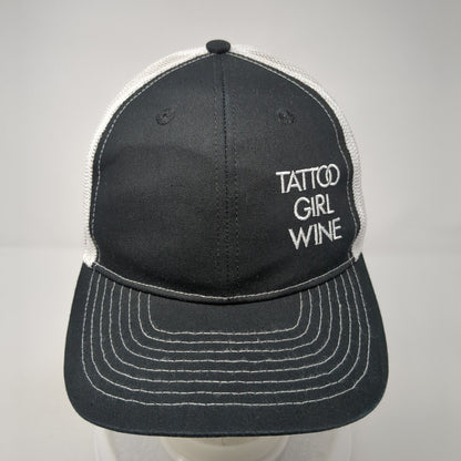 Tattoo Girl Wine Snapback Trucker Hat Black OS Mesh Back Pacific Essentials