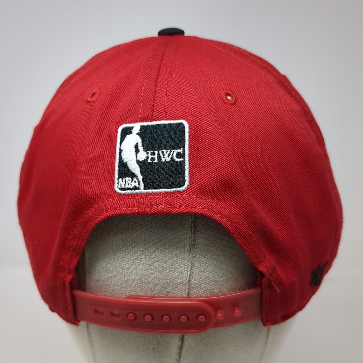 Miami Heat NBA 47 Brand Snapback Red Black One Size Green Underbrim HWC Logo Hat