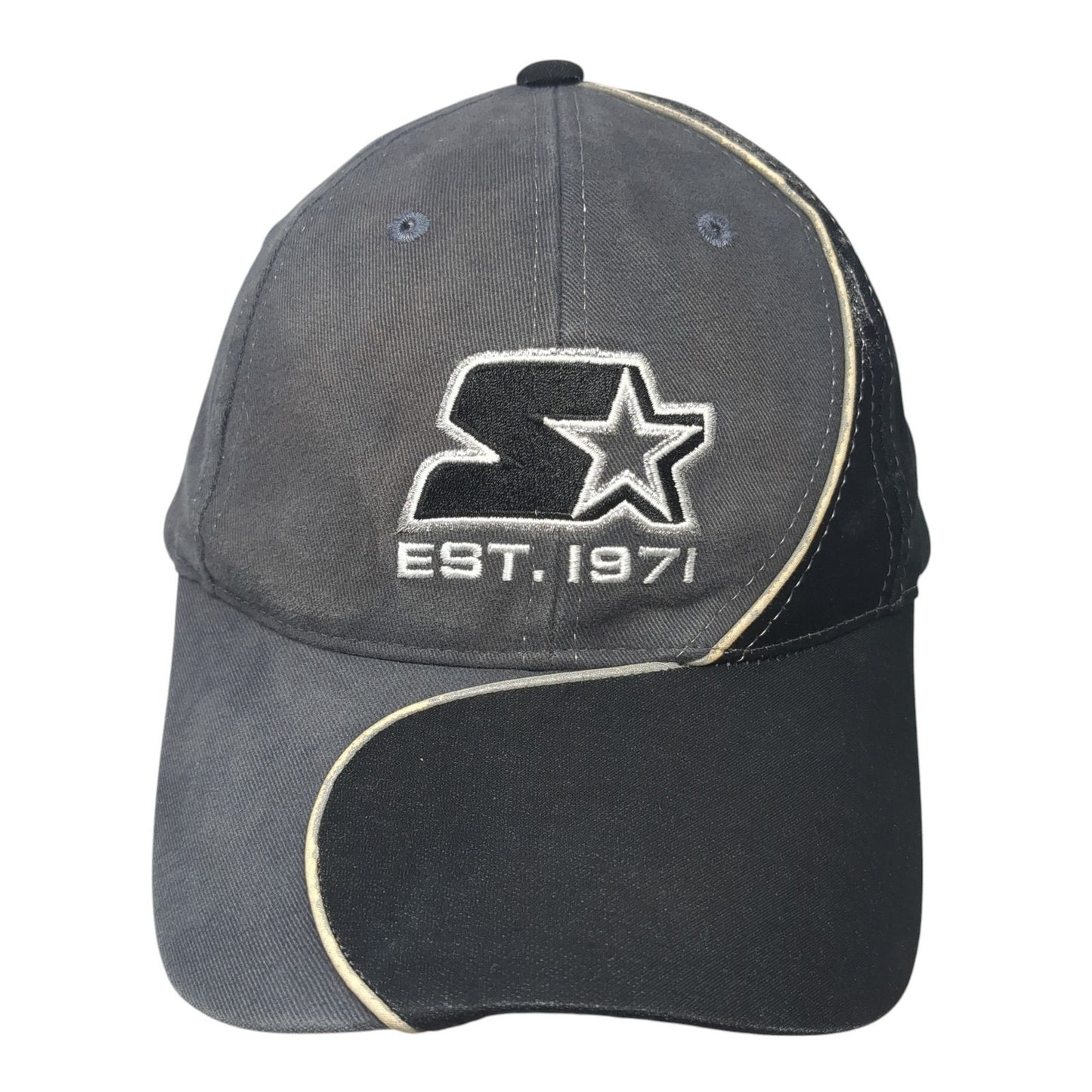 Starter Est. 1971 Strapback Hat Gray One Size Adjustable Embroidered