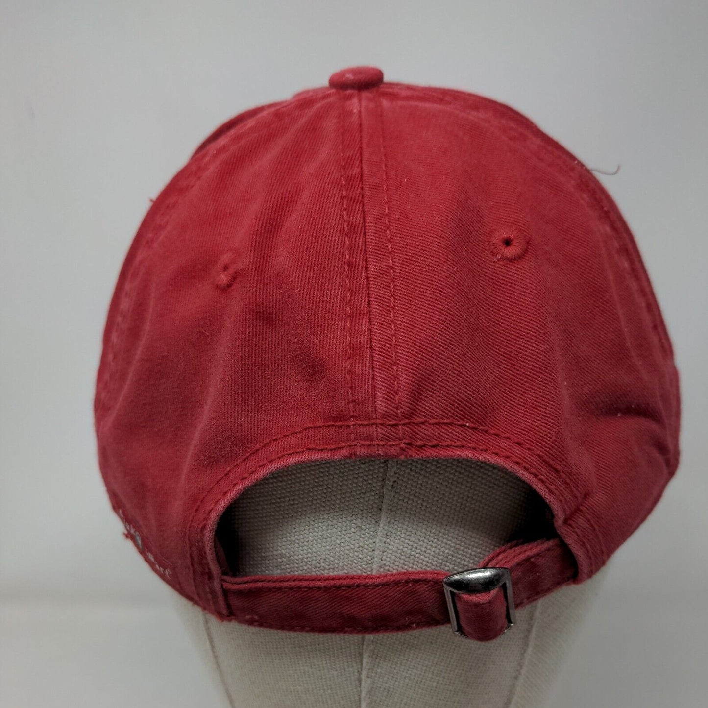 Jim Beam Slideback Hat Red OSFA Adjustable Vented Holes 6 Panel Style Master