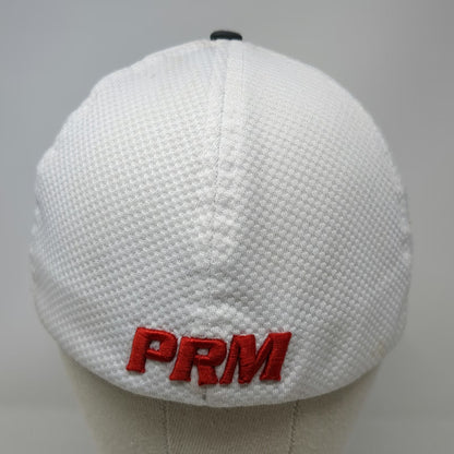 CBC Baseball Cap Gray M American Owned PRM Logo Honeycomb Mesh Stretch Fit Hat
