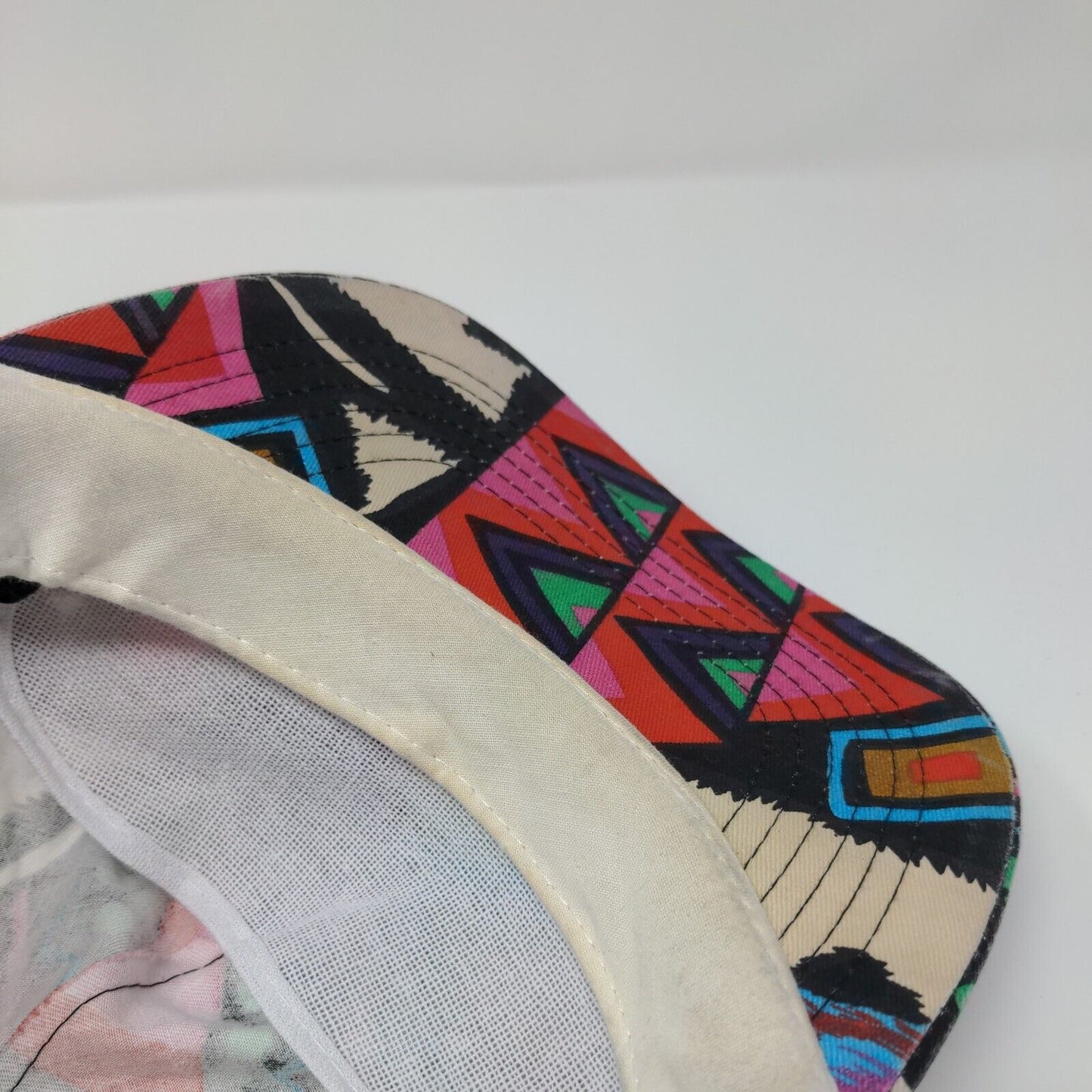 Cameo Snapback Rope Hat Multi OSFA Adjustable Geometric Vent Holes
