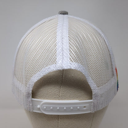 Kisses Snapback Trucker Hat Multi OSFM Mesh Back Embroidered Colorblock