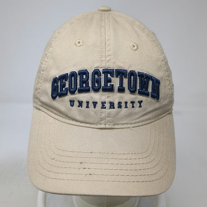 Legacy Georgetown University Hoyas NCAA Cap Beige Blue OS Embroidered Slideback