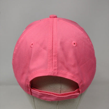 International Submarine Races Strapback Hat Pink Embroidered Logo Adjustable