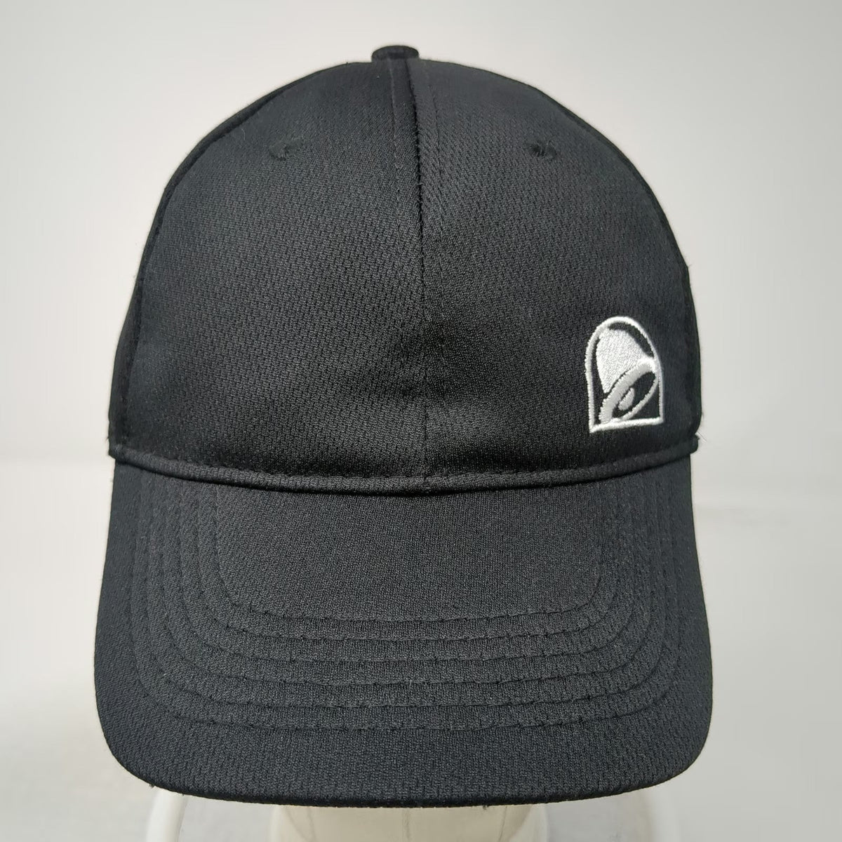 Taco Bell Snapback Hat Black One Size Polyester Embroidered Logo Restaurant Food