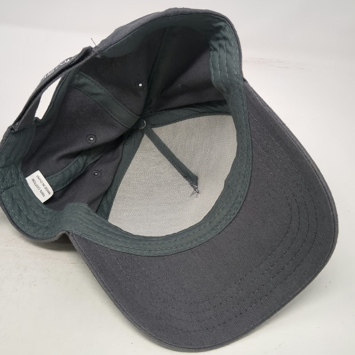 5 Panel Gray One Size Skypoint Climb Logo Embroidered Cotton Strapback Hat
